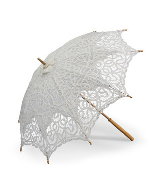 Goldenstate Lace Parasol White