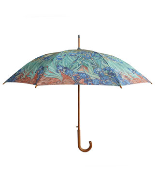 San Francisco Umbrella Art Series Stick Van Gogh Blue Irises