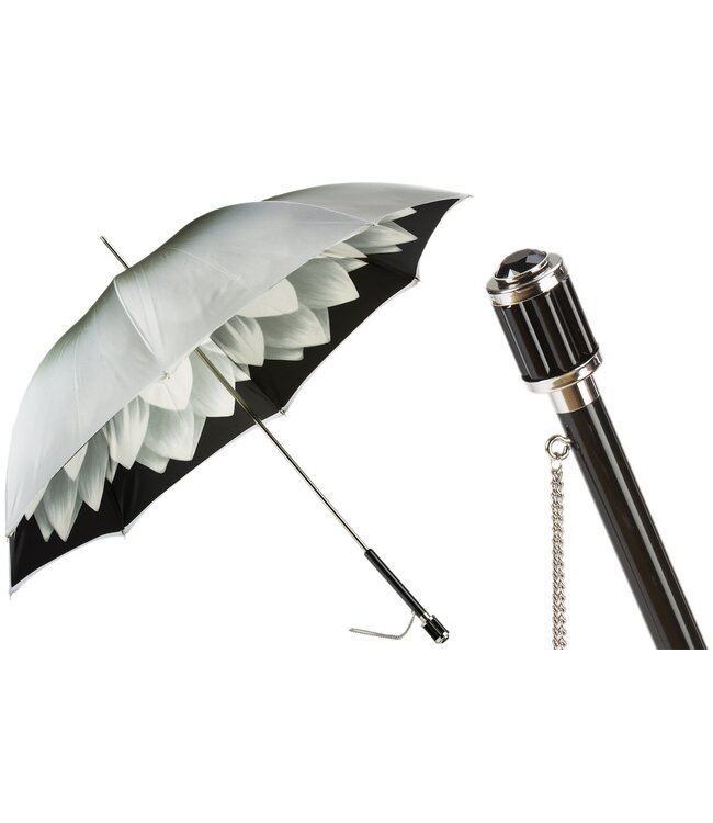 Pasotti Pasotti Italian Umbrella  -  DBL Silver Dahlia