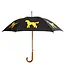 Doodle Dog Umbrella - Black/Yellow