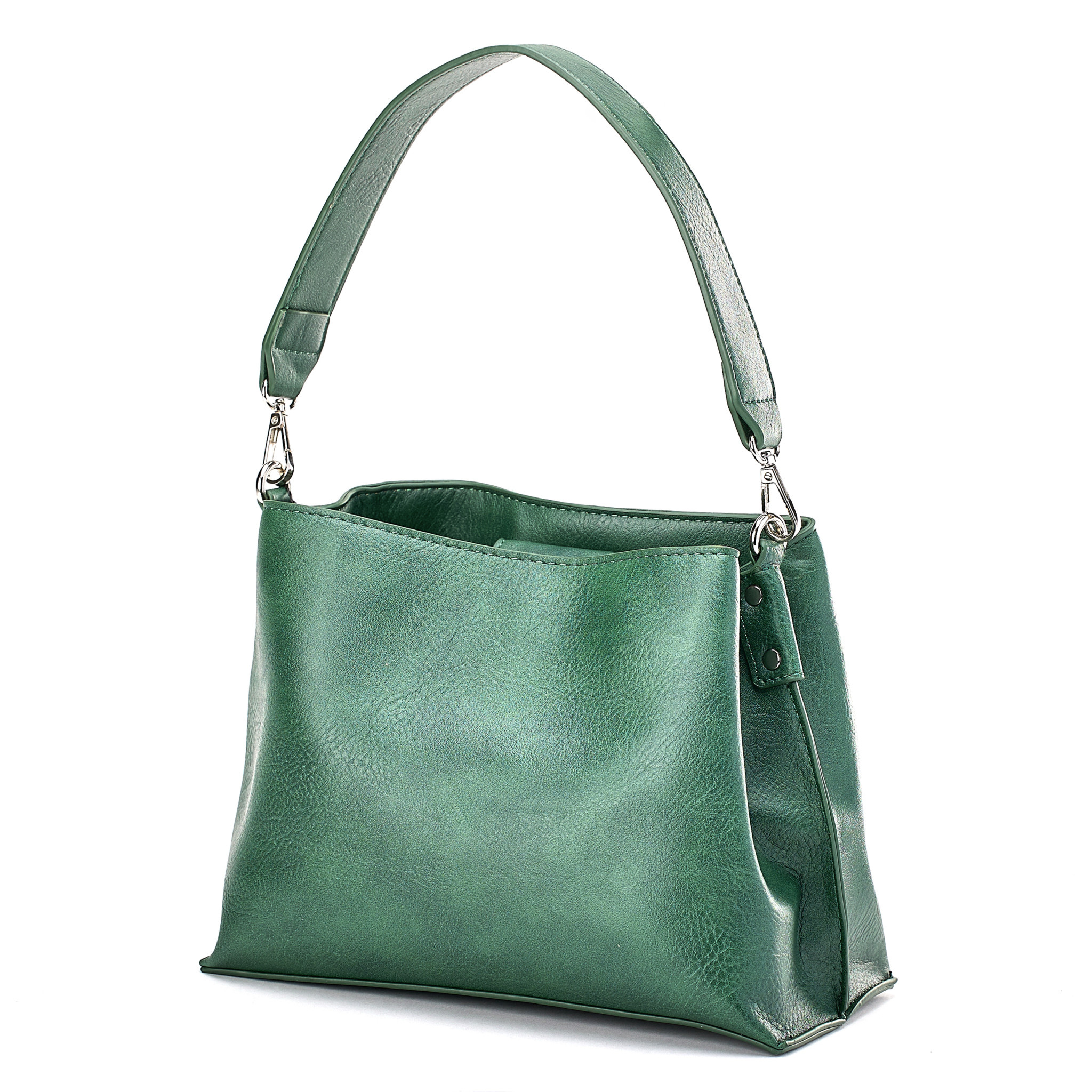 Green Leather Purse for Women - Basile 1960 Malachite | PAUL MARIUS