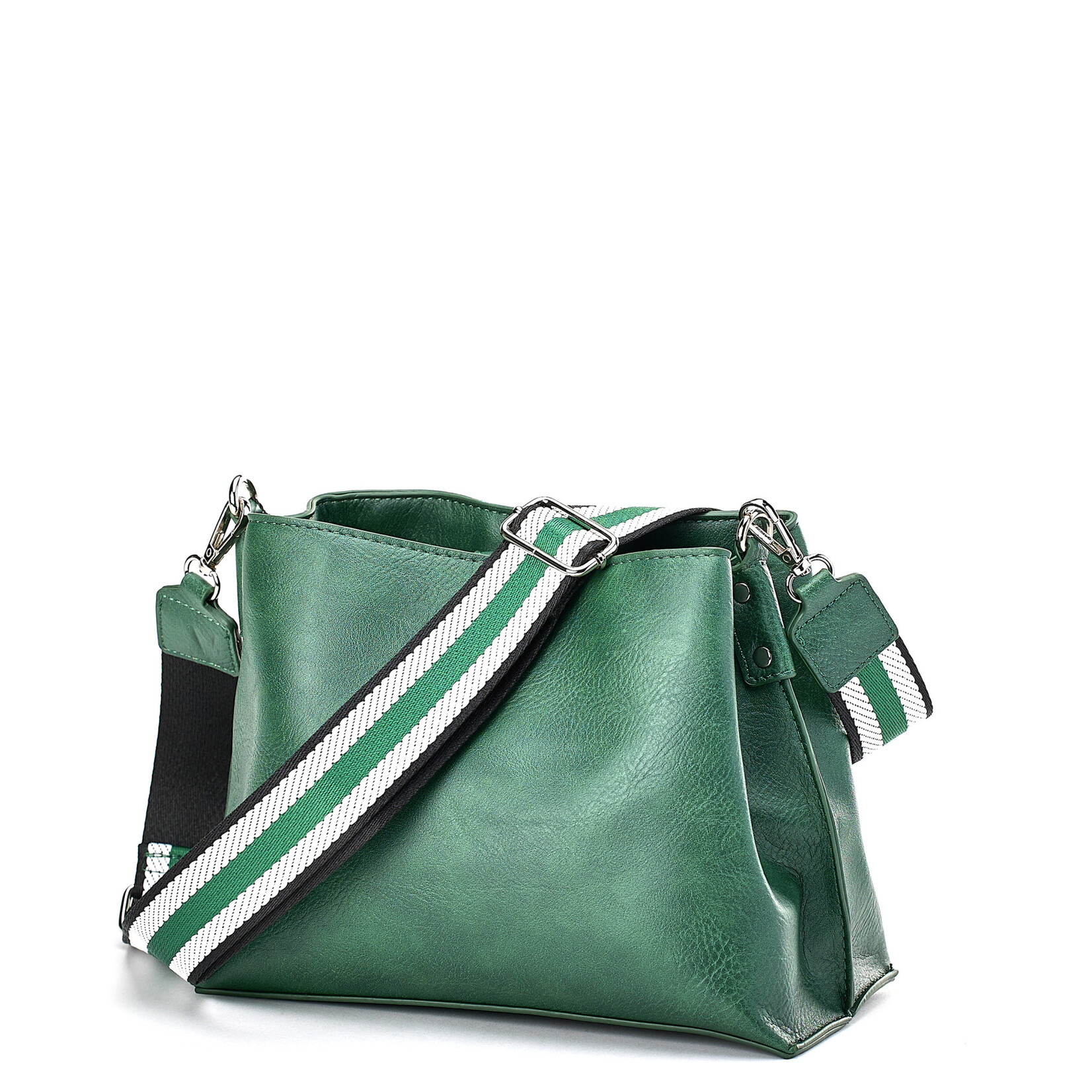 Amazon.com: Luxury Women's Leather Handbag - Green Shoulder Bag - Italian  Made - Elegant and Stylish Women's Purse : Handmade Products