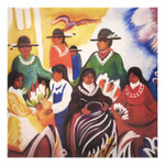 *JU Celebration of the Arts 8"X8" Stretched giclee Canvas Print