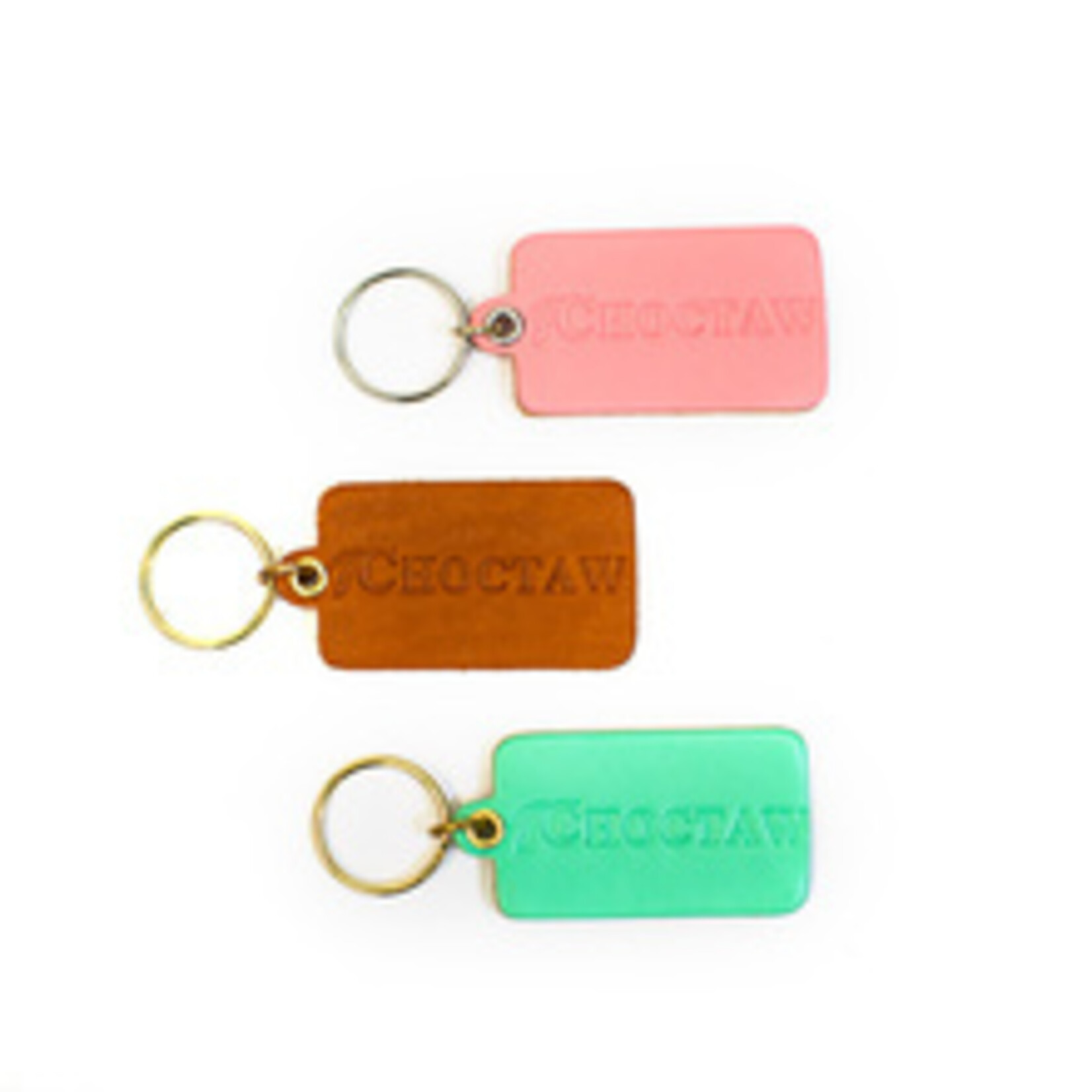 Assorted Colors Leather Keychains