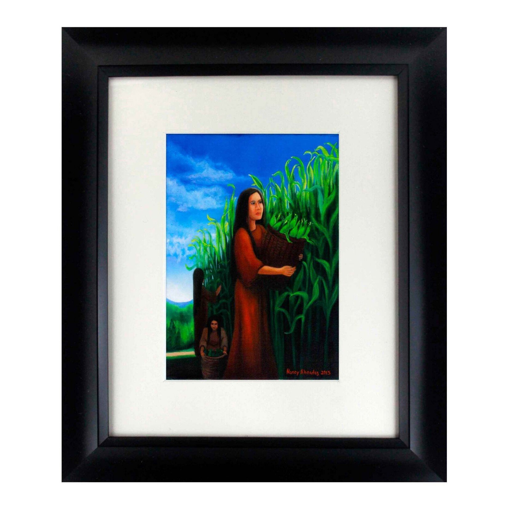 *NR "Early Morning Pick" 8 X 10 Matted Framed Print