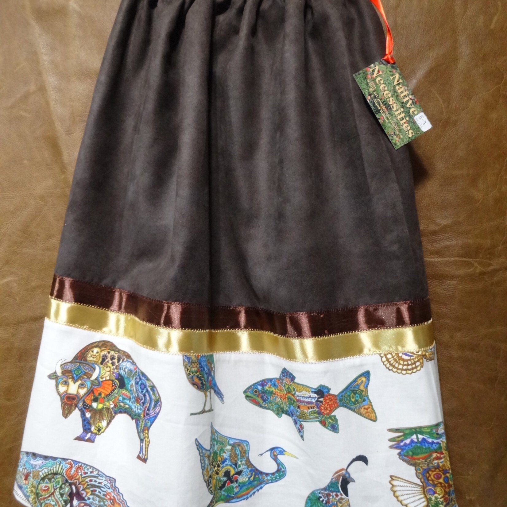 *AW Girls Ribbon Skirt  2-Tier/Lining size 5-7