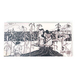 *JU Corn field 8"x8" Stretched giclee Canvas Print