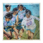 *JU Choctaw Youth Stickball Art Coaster