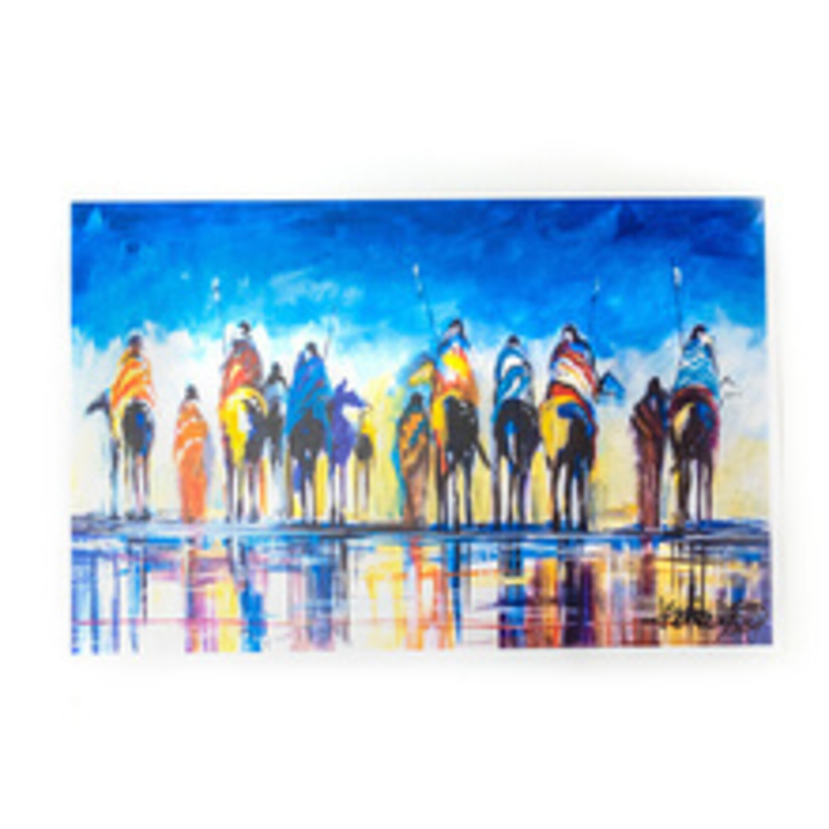 *JU "Sunrise  8"x8"Stretched giclee Canvas Print