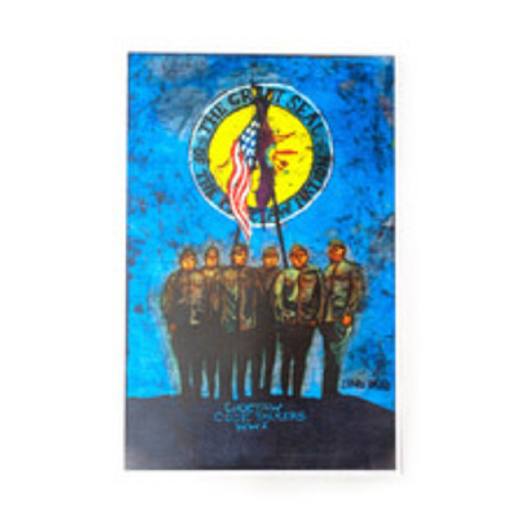 *JU  Choctaw Code Talker 12"x 8" Stretched giclee Canvas  Print