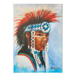 *JU Portrait in the Sun  8"x8"Stretched giclee Canvas Print