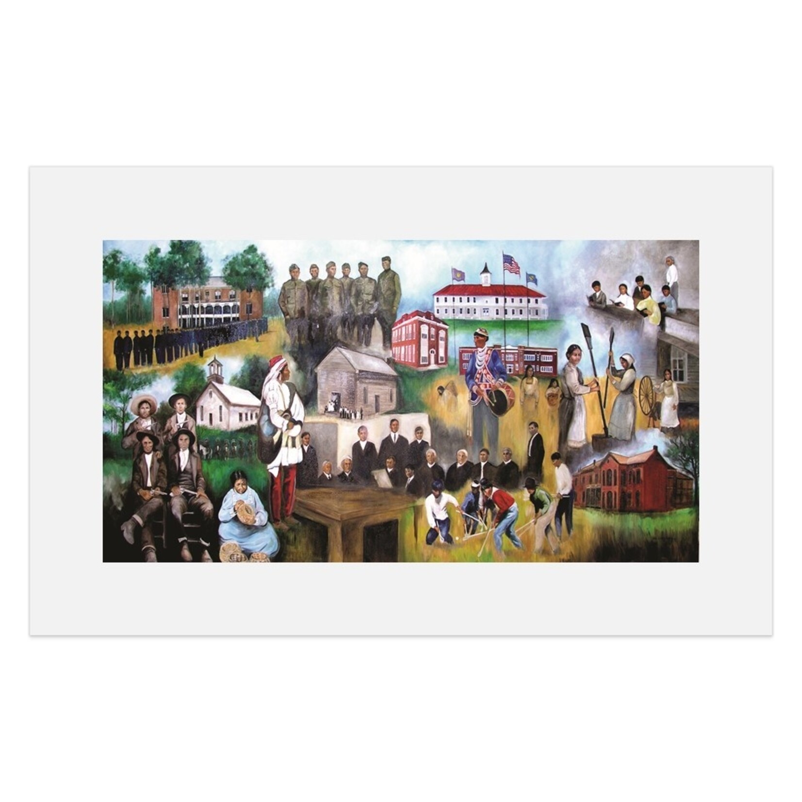 *JU "History of the Choctaw Nation of Oklahoma"11x17  Print