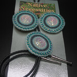 *AW Beaded BOLO/Earring Set