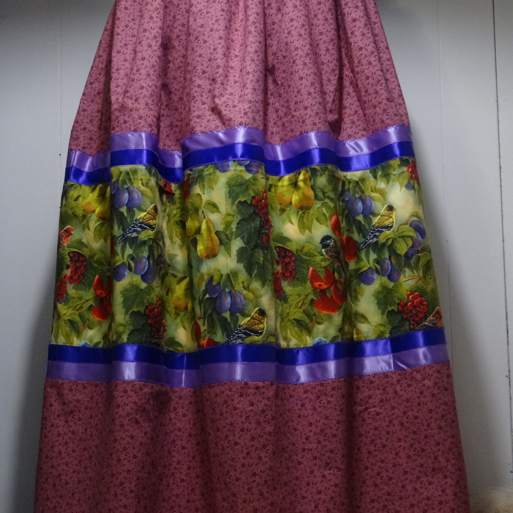 *AW Womens Purple Fall Birds XL