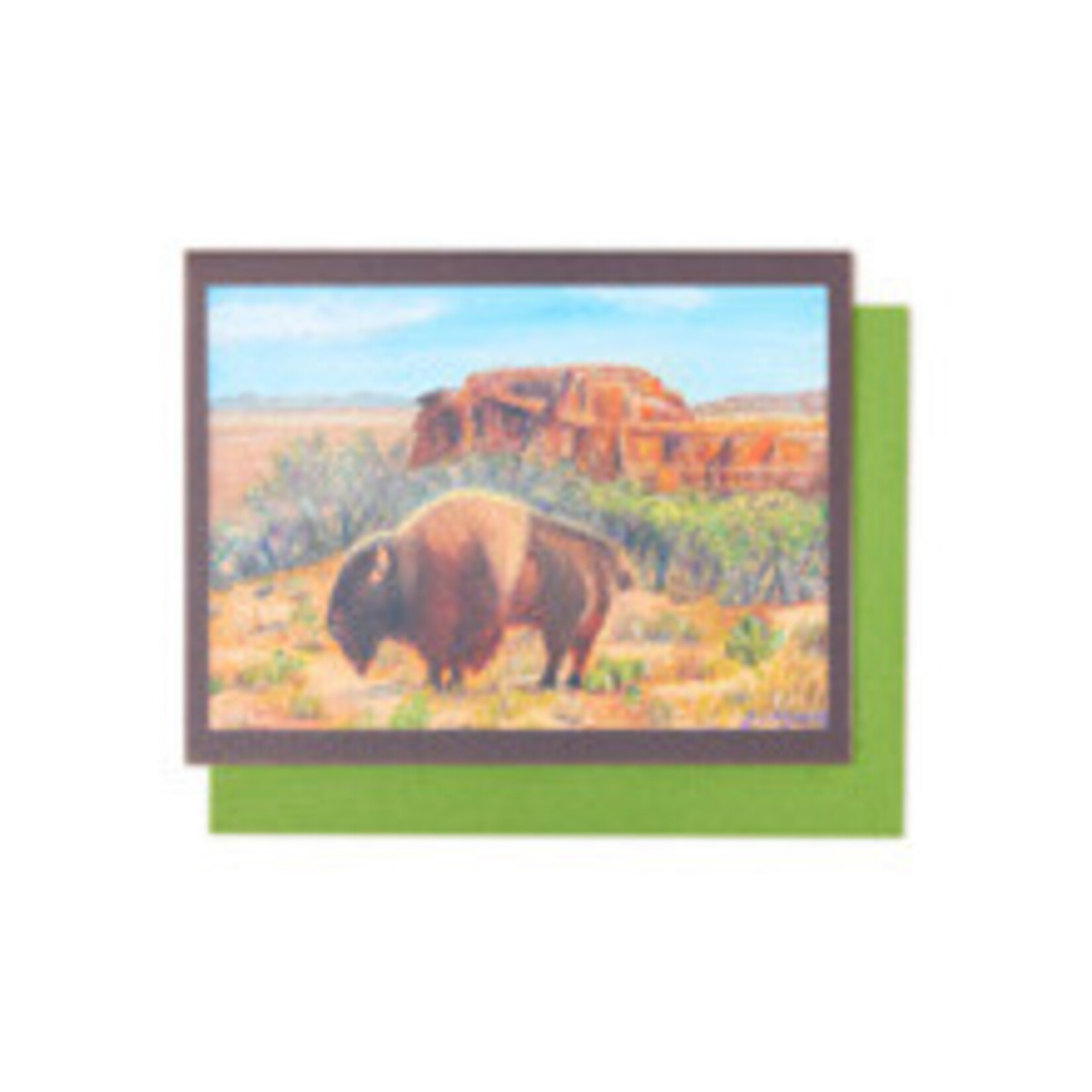 *CBY BUFFALO Note Card /Envelope