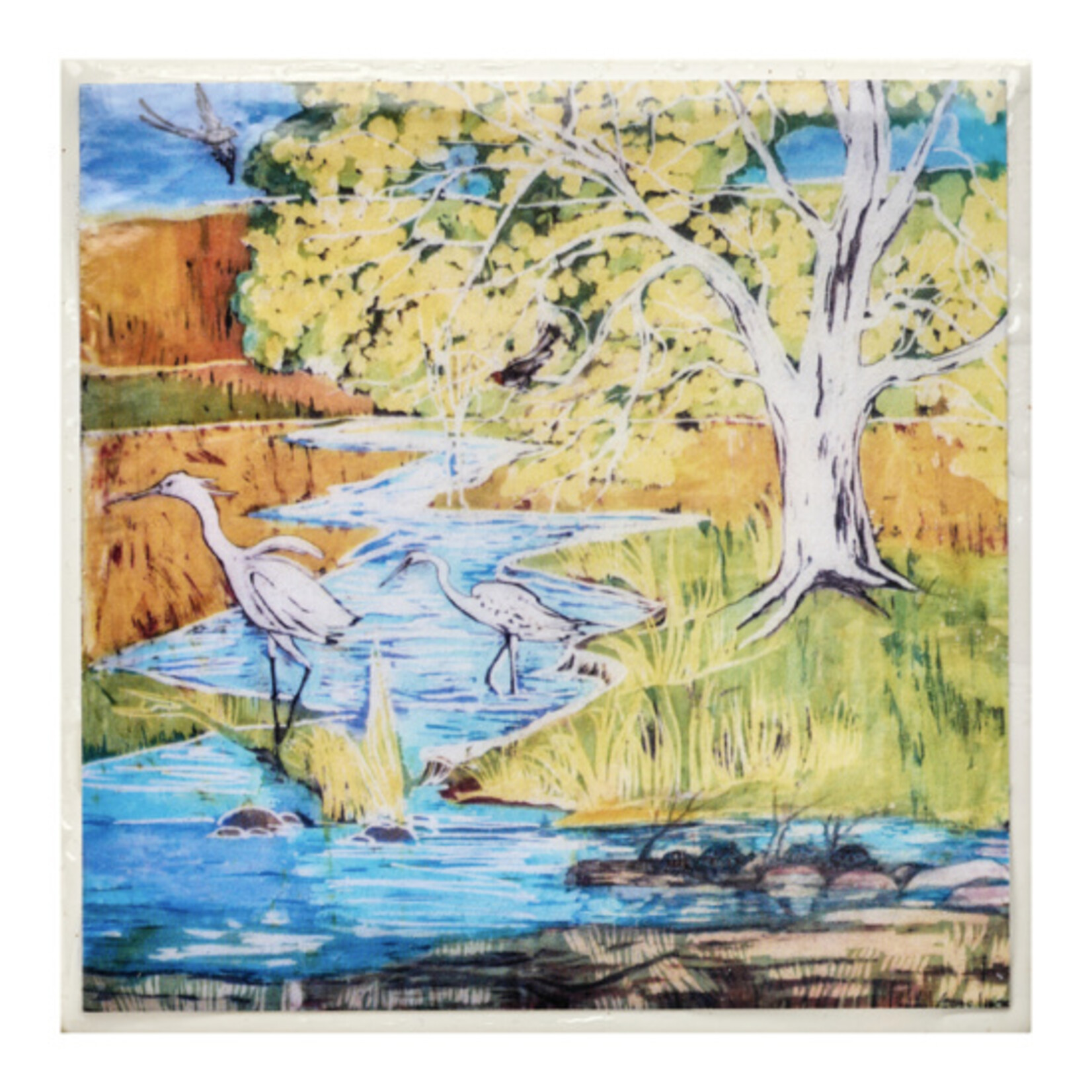 *JU Water Series Set of 5  8x8 Stretched giclee Canvas Prints