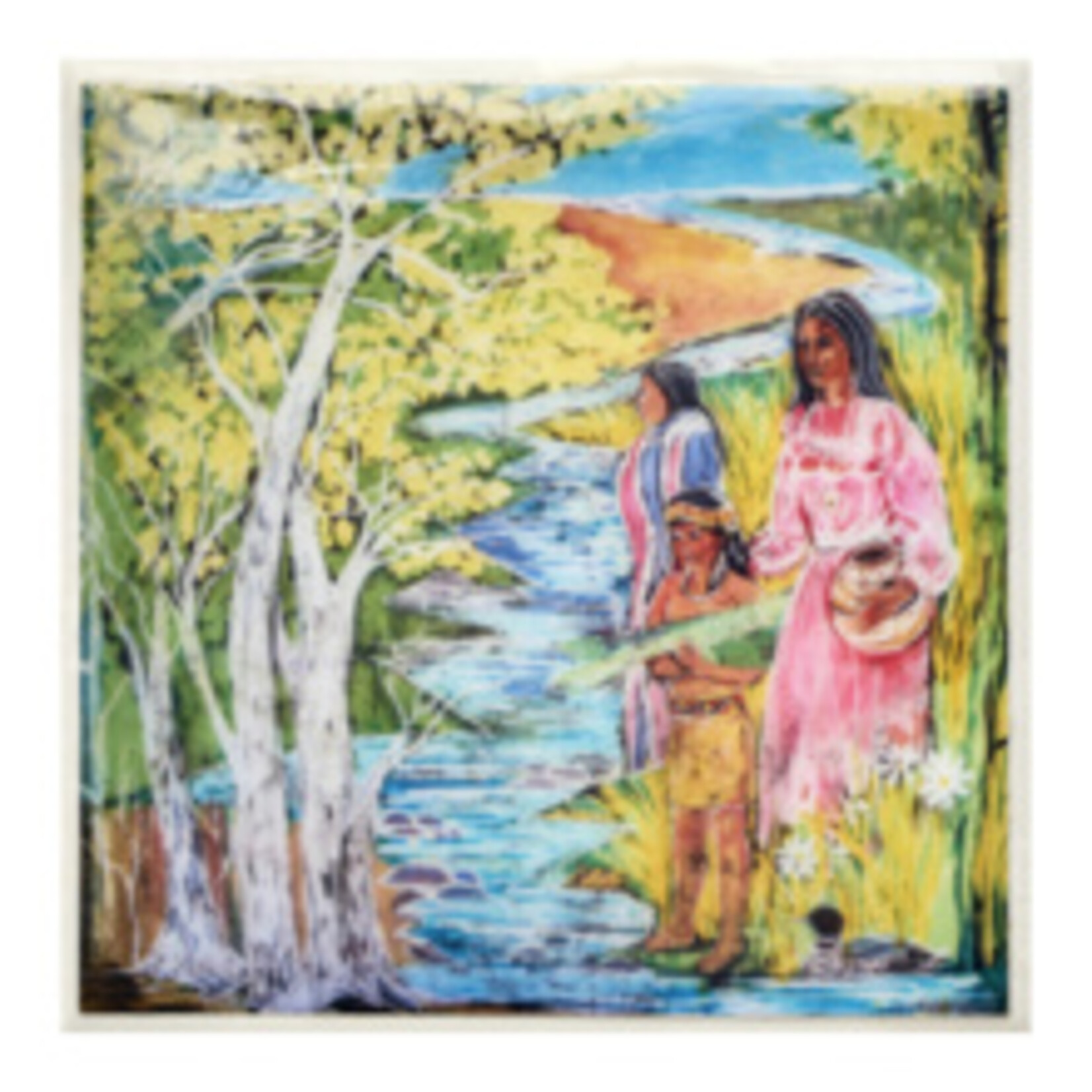 *JU Water Series Set of 5  8x8 Stretched giclee Canvas Prints