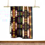 Pendleton Oversized Jacquard Spa Towel  Black