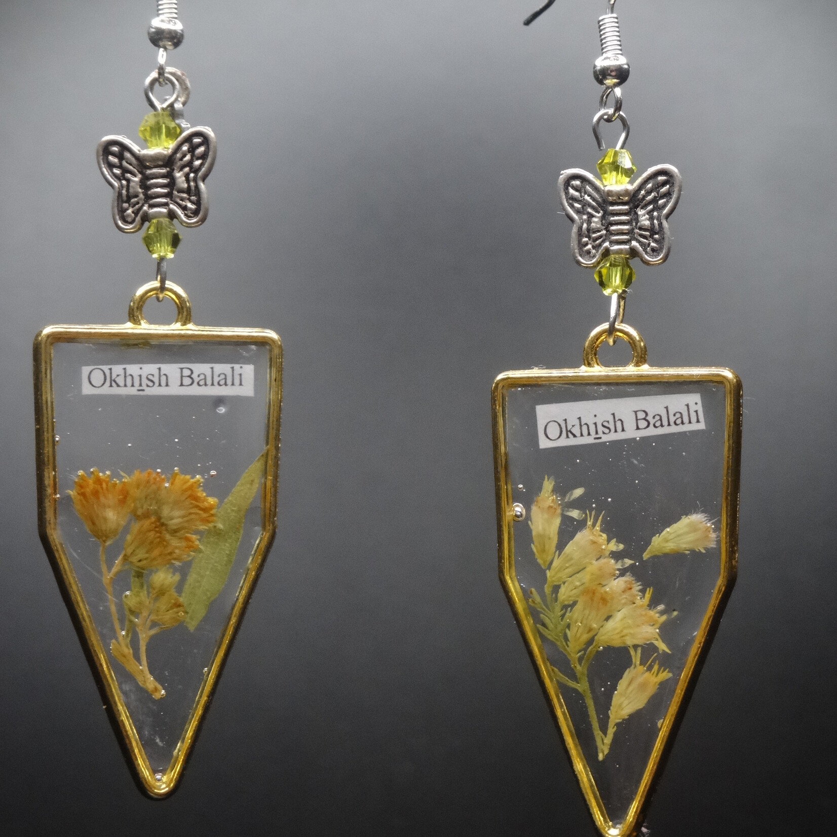 Chahta Plant Earrings Okish Balali  AW
