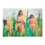 *JU Havest 8"x8" Stretched giclee Canvas Print