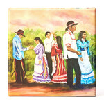 *JU Choctaw Dance 8"x8"Stretched giclee Canvas Print