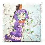 *JU  Traditional Dress 8x8 Stretched giclee Canvas Print