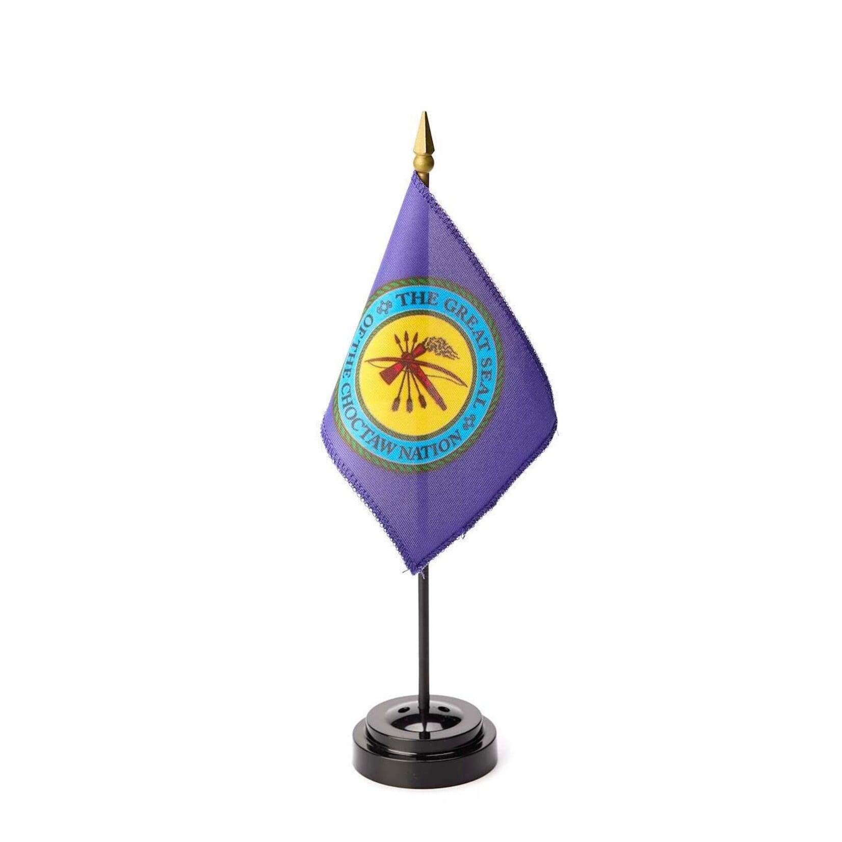 4"x6 "Choctaw Nation stick flag /Stand