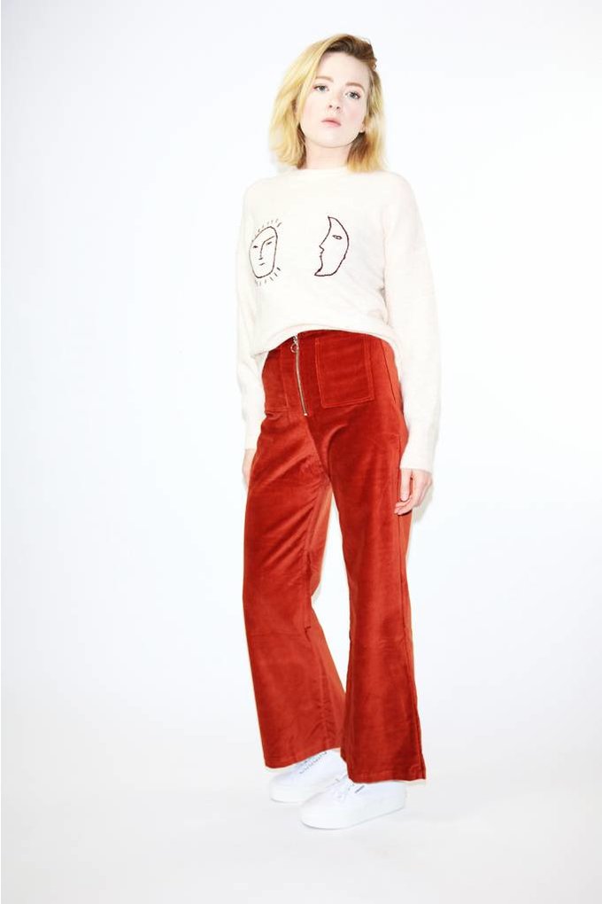 wine velvet pants