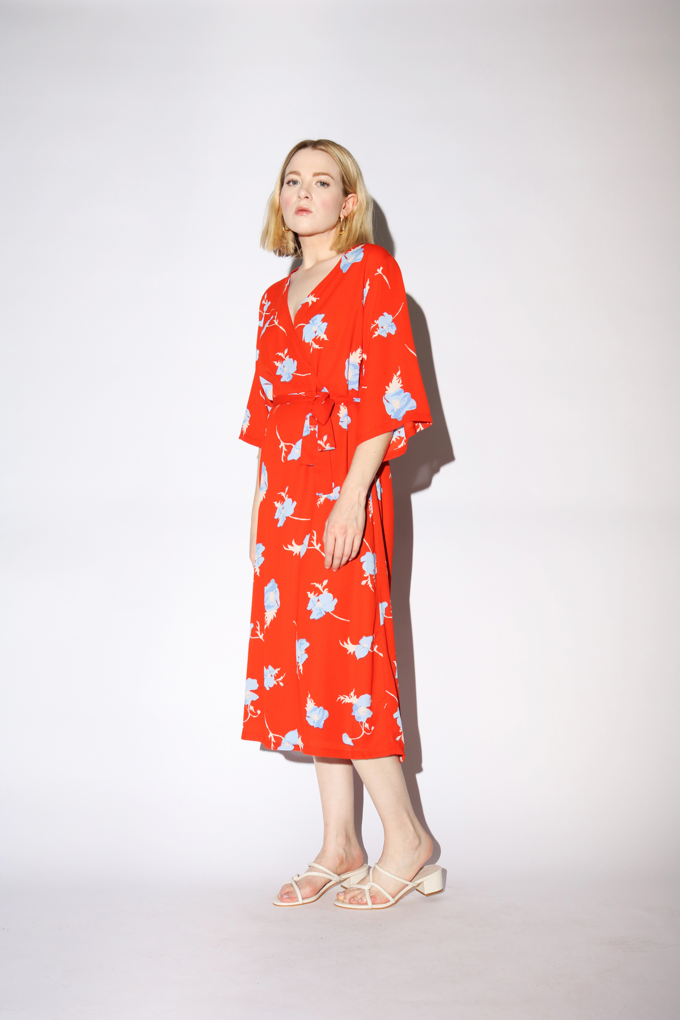 just female orange dress