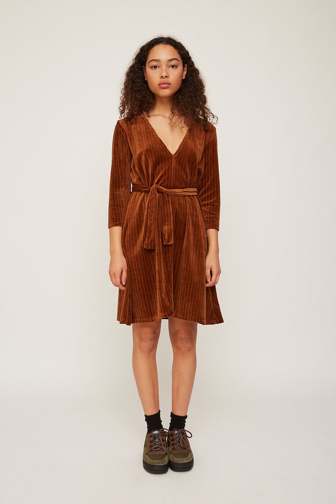Velvet Dress in Brown Wildland Supply Co.