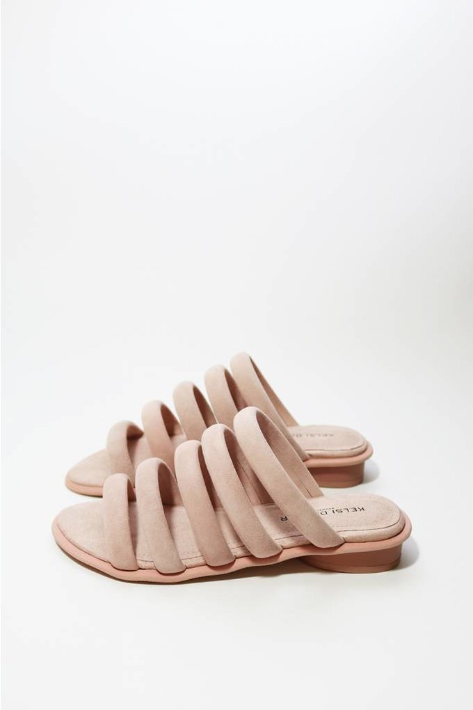 pale pink strappy sandals