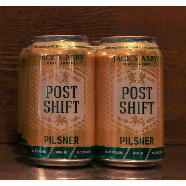 JACK'S ABBY POST SHIFT PILS 12OZ 6PK