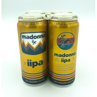 Zero Gravity Brewing ZERO GRAVITY 'MADONNA' DOUBLE IPA DIPA 4PK