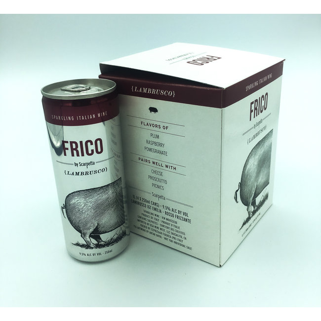SCARPETTA FRICO SPARKLING LAMBRUSCO 250ML 4PK CANS