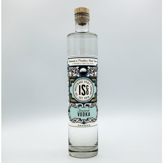 INDUSTRIOUS SPIRIT 'STRUCTURAL' VODKA ISCO LOCAL RI 750ML