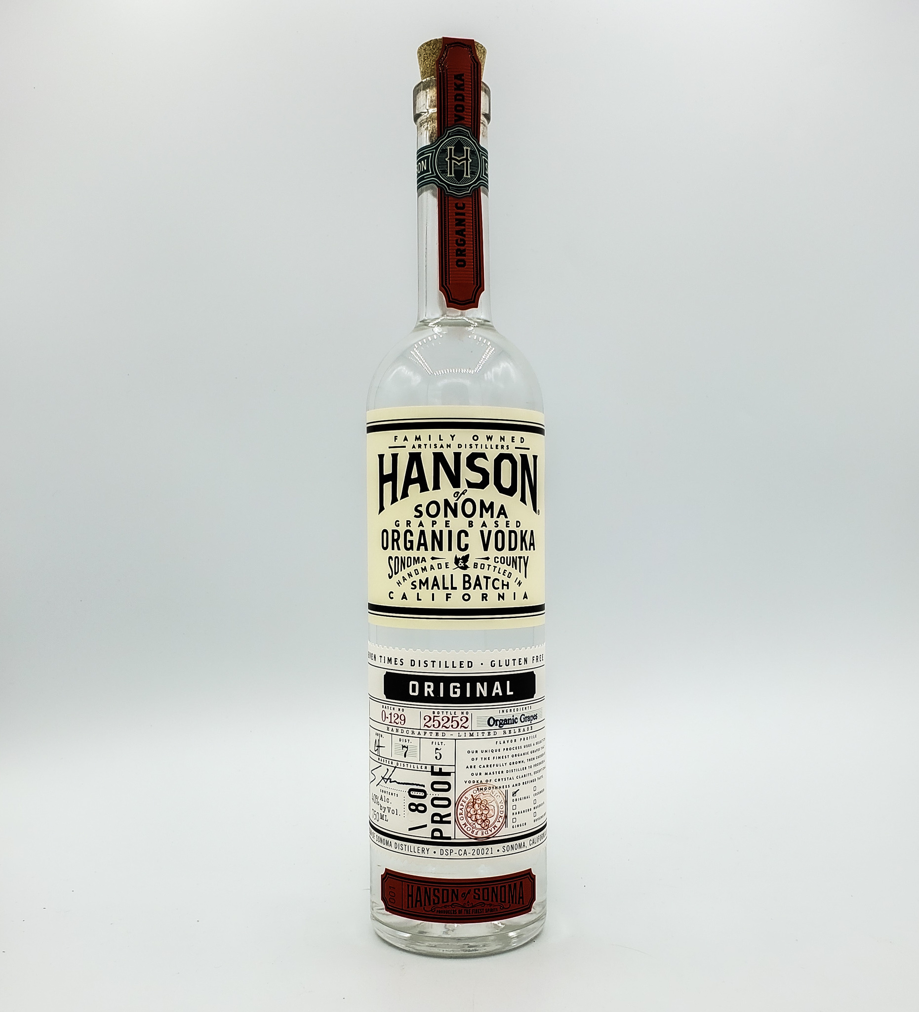 HANSON VODKA 750ml Grapes & Grains