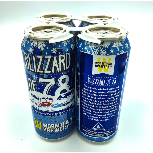 WORMTOWN BLIZZARD OF '78 BROWN ALE 4PK