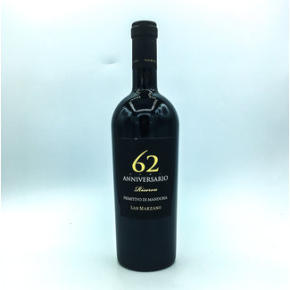 SAN MARZANO 'ANNIVERSARIO 62' PRIMITIVO di MANDURIA 2018 RISERVA 750ML