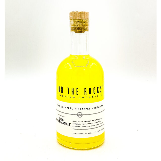 ON the ROCKS JALAPEÑO PINEAPPLE MARGARITA RTD COCKTAIL PINT 375ML