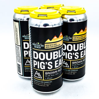 WOODSTOCK INN DOUBLE PIG'S EAR BROWN ALE 4PK