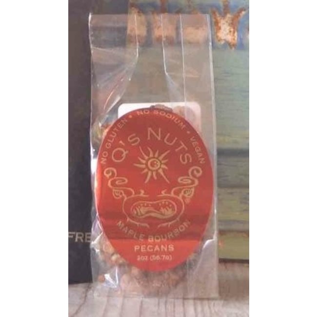 Q'S NUTS MAPLE BOURBON PECANS 1.8OZ