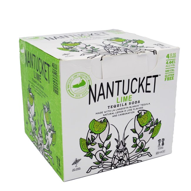 NANTUCKET LIME TEQUILA SODA RTD 4PK