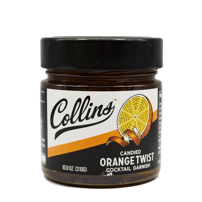 COLLINS ORANGE TWISTS IN SYRUP 10 OZ.