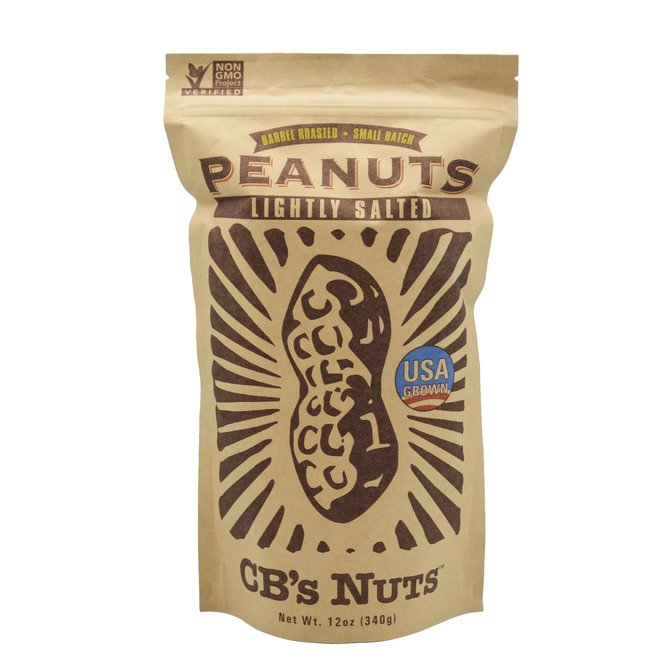 CB'S NUTS LIGHTLY SALTED JUMBO PEANUTS (IN SHELL) 12oz