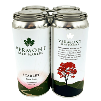 VERMONT BEER MAKERS SCARLET RED ALE 4PK