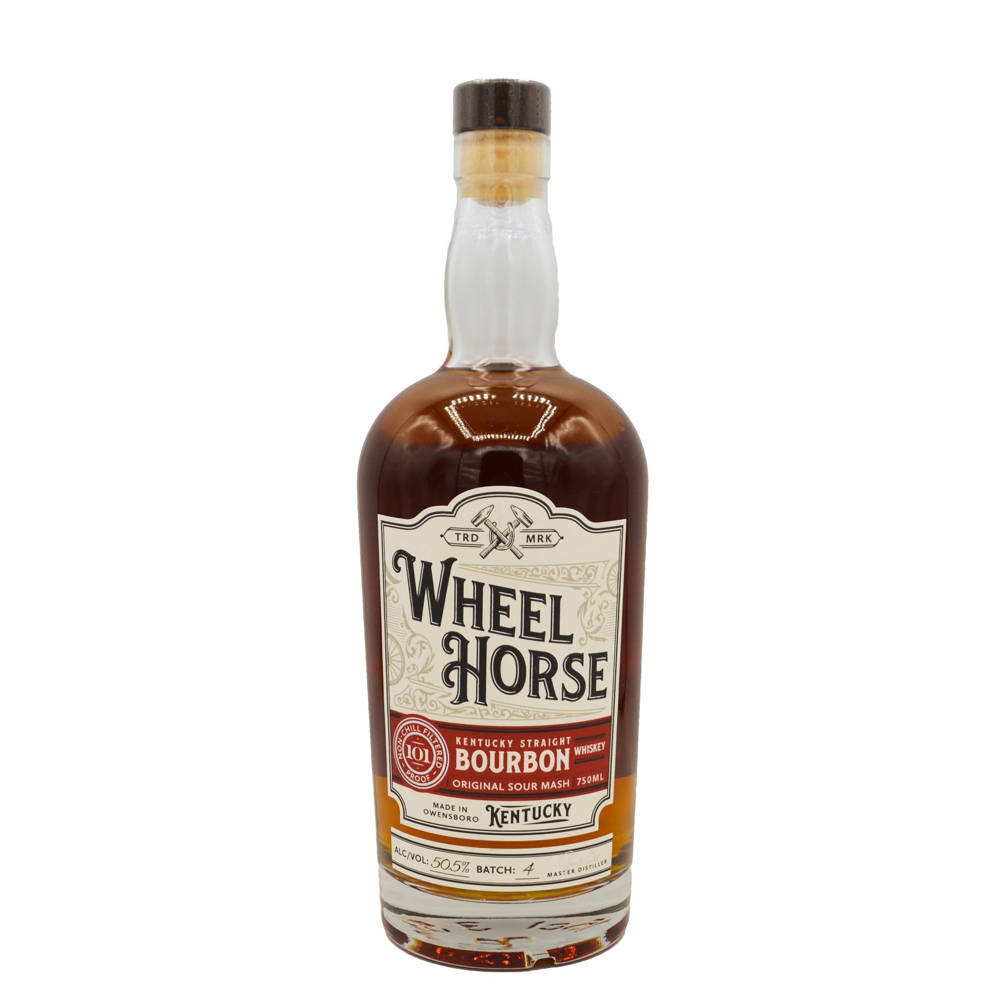 O.Z. Tyler WHEEL HORSE BOURBON WHISKEY KENTUCKY SOUR MASH 750ML