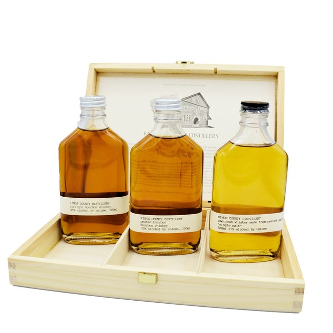 KINGS COUNTY 'AGED WHISKEY GIFT PACK' BOURBON 3x200ML