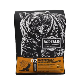 BOREALIS CERTIFIED ORGANIC GUATEMALA UNION WHOLE BEAN COFFEE 1LB.