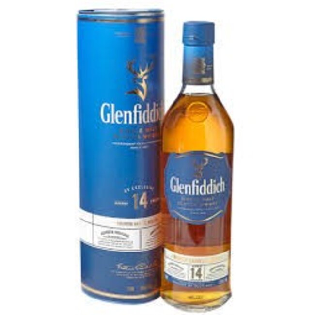 GLENFIDDICH 14YR SINGLE MALT SCOTCH WHISKY BOURBON BARREL RESERVE 750ML