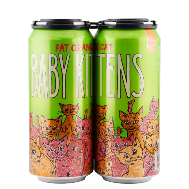 FAT ORANGE CAT BABY KITTENS NEIPA 4PK